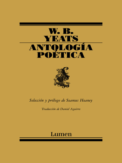 Title details for Antología poética by William Butler Yeats - Wait list